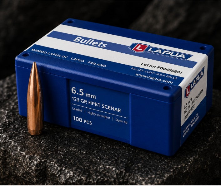 Lapua 6.5mm 123 GR HPBT Scenar (100)